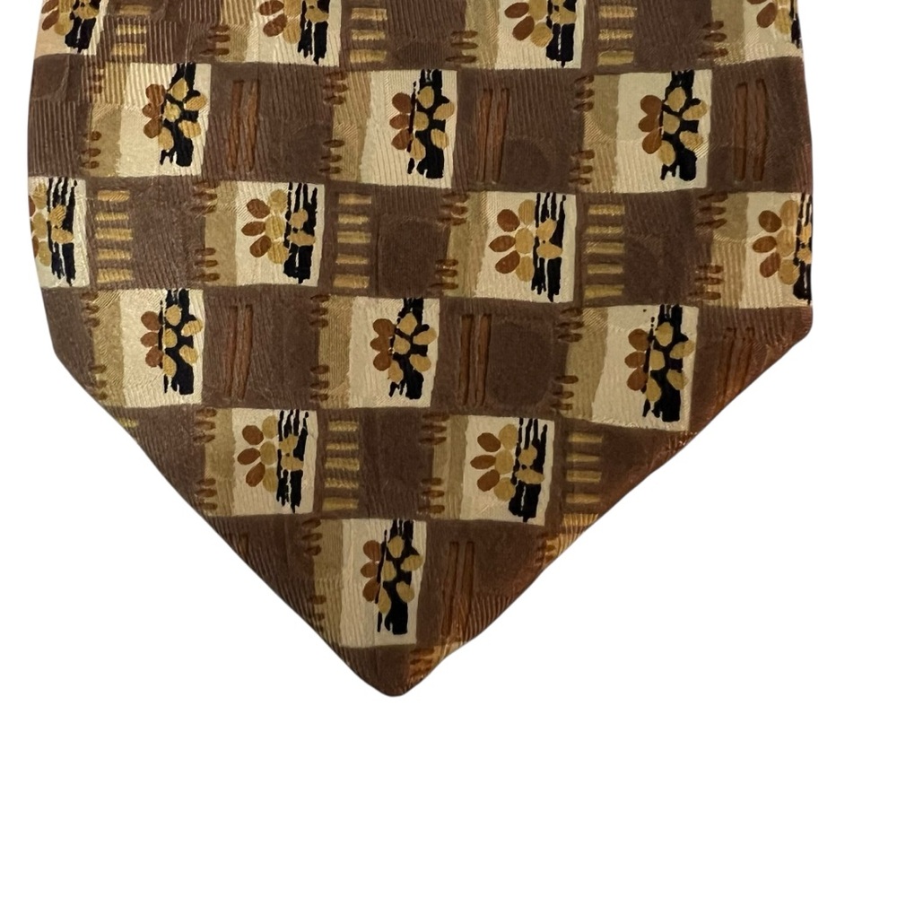 Robert Talbott Studio Hand Sewn Silk Tie Golden Brown 4 x 58 inches
